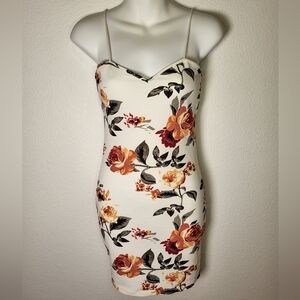 Shein Floral Spaghetti Strap Mini Dress size 2